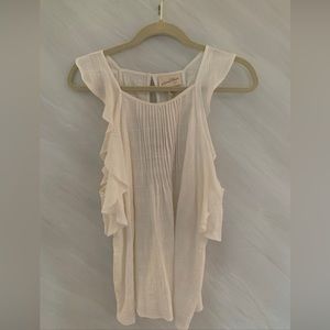 Universal Thread XXL White Sleeveless Gauzy Top Blouse